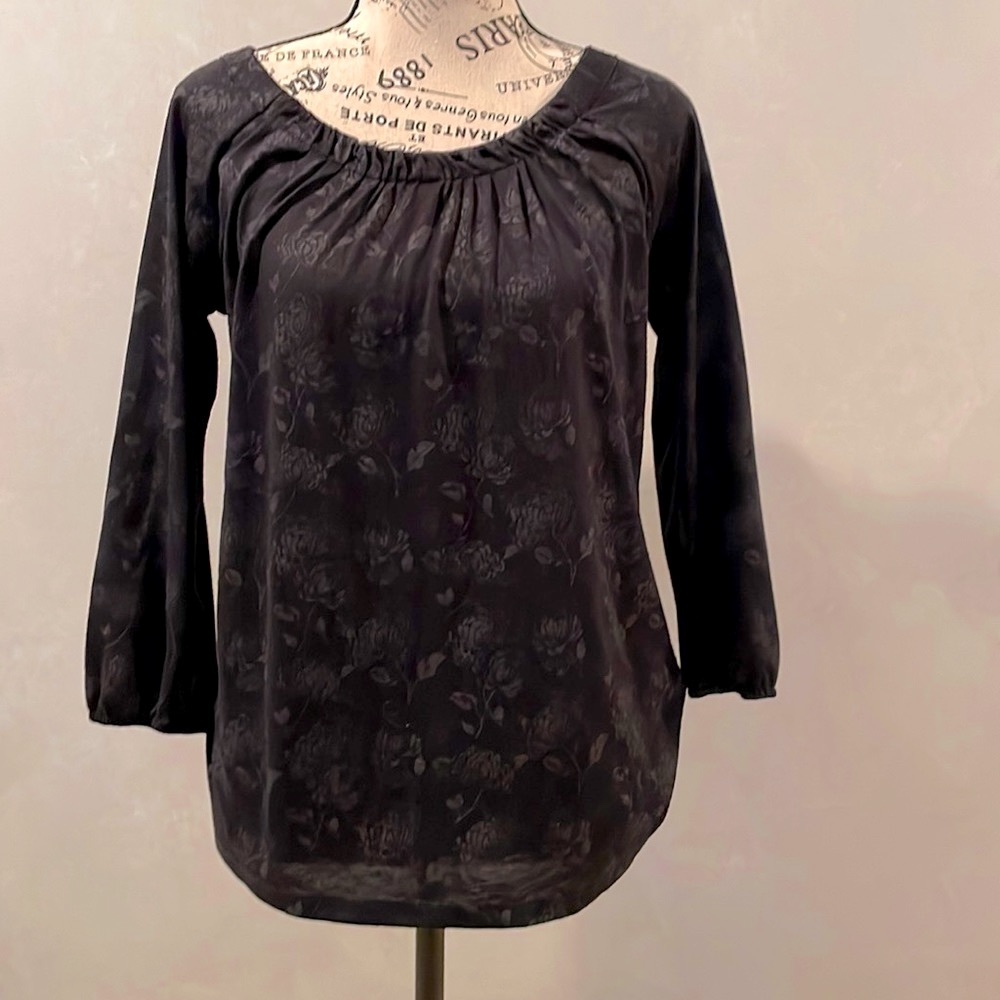 Tie Back Gap 3/4 Sleeve Top